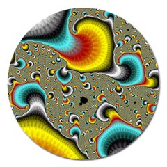 Fractals Random Bluray Magnet 5  (round) by BangZart