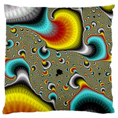 Fractals Random Bluray Large Cushion Case (two Sides) by BangZart