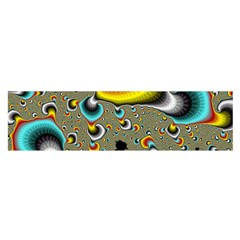 Fractals Random Bluray Satin Scarf (oblong)