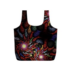 Fractal Swirls Full Print Recycle Bags (s) 