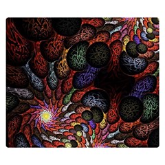 Fractal Swirls Double Sided Flano Blanket (small) 