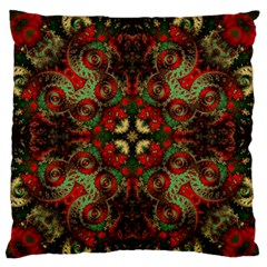 Fractal Kaleidoscope Large Flano Cushion Case (two Sides)