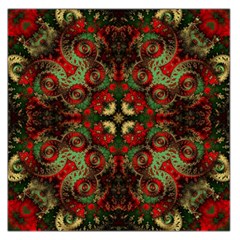 Fractal Kaleidoscope Large Satin Scarf (square)