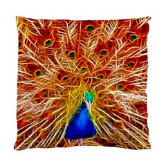Fractal Peacock Art Standard Cushion Case (two Sides) by BangZart