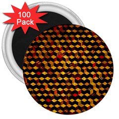 Fond 3d 3  Magnets (100 Pack) by BangZart