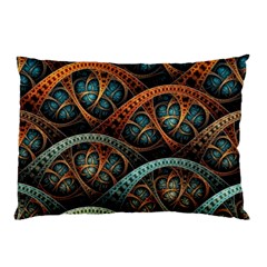 Fractal Art Pattern Flower Art Background Clored Pillow Case (two Sides)