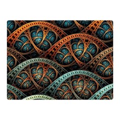 Fractal Art Pattern Flower Art Background Clored Double Sided Flano Blanket (mini) 