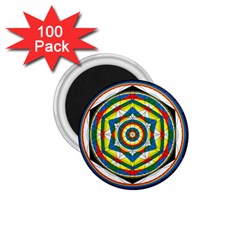 Flower Of Life Universal Mandala 1 75  Magnets (100 Pack)  by BangZart