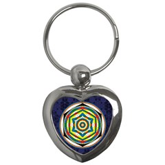 Flower Of Life Universal Mandala Key Chains (heart)  by BangZart