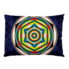 Flower Of Life Universal Mandala Pillow Case by BangZart