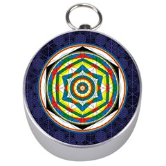 Flower Of Life Universal Mandala Silver Compasses