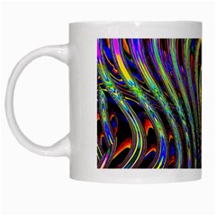 Curves Color Abstract White Mugs by BangZart