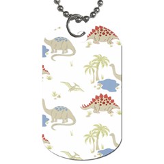 Dinosaur Art Pattern Dog Tag (one Side) by BangZart