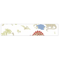 Dinosaur Art Pattern Flano Scarf (small)