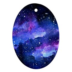 Galaxy Oval Ornament (two Sides) by Kathrinlegg