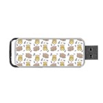 Cute Hamster Pattern Portable USB Flash (Two Sides) Back