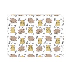 Cute Hamster Pattern Double Sided Flano Blanket (mini) 