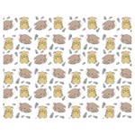 Cute Hamster Pattern Double Sided Flano Blanket (Medium)  60 x50  Blanket Front