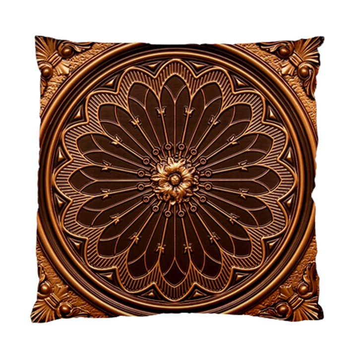 Decorative Antique Gold Standard Cushion Case (Two Sides)