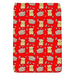 Cute Hamster Pattern Red Background Flap Covers (s)  by BangZart