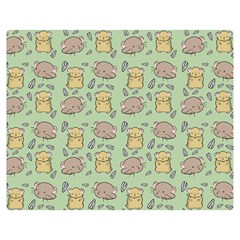 Cute Hamster Pattern Double Sided Flano Blanket (medium) 