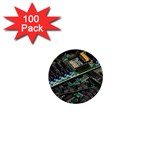 Computer Ram Tech 1  Mini Buttons (100 pack)  Front