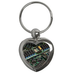 Computer Ram Tech Key Chains (heart)  by BangZart