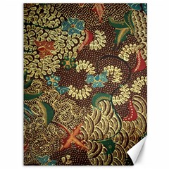 Colorful The Beautiful Of Art Indonesian Batik Pattern Canvas 36  X 48  