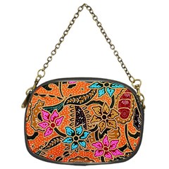 Colorful The Beautiful Of Art Indonesian Batik Pattern(1) Chain Purses (one Side)  by BangZart