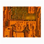 Circuit Board Pattern Small Glasses Cloth (2-Side) Back