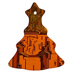 Circuit Board Pattern Christmas Tree Ornament (two Sides) by BangZart