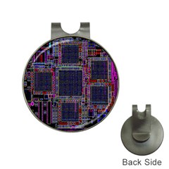 Cad Technology Circuit Board Layout Pattern Hat Clips With Golf Markers by BangZart