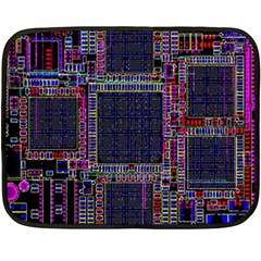 Cad Technology Circuit Board Layout Pattern Fleece Blanket (mini) by BangZart