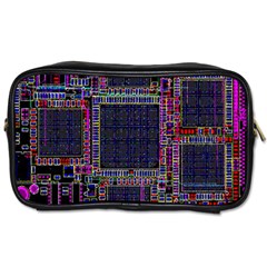 Cad Technology Circuit Board Layout Pattern Toiletries Bags 2-side by BangZart