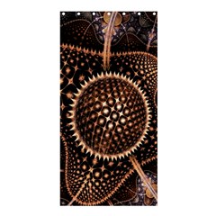 Brown Fractal Balls And Circles Shower Curtain 36  X 72  (stall)  by BangZart