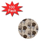 Bouffant Birds 1  Mini Buttons (100 Pack)  by BangZart