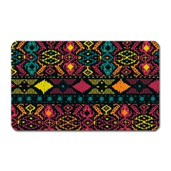 Bohemian Patterns Tribal Magnet (rectangular) by BangZart