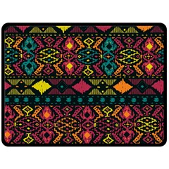 Bohemian Patterns Tribal Fleece Blanket (large) 