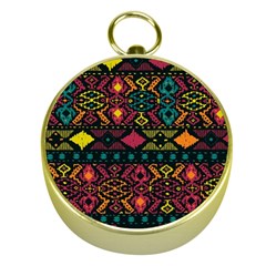 Bohemian Patterns Tribal Gold Compasses