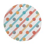 Simple Saturated Pattern Ornament (Round) Front