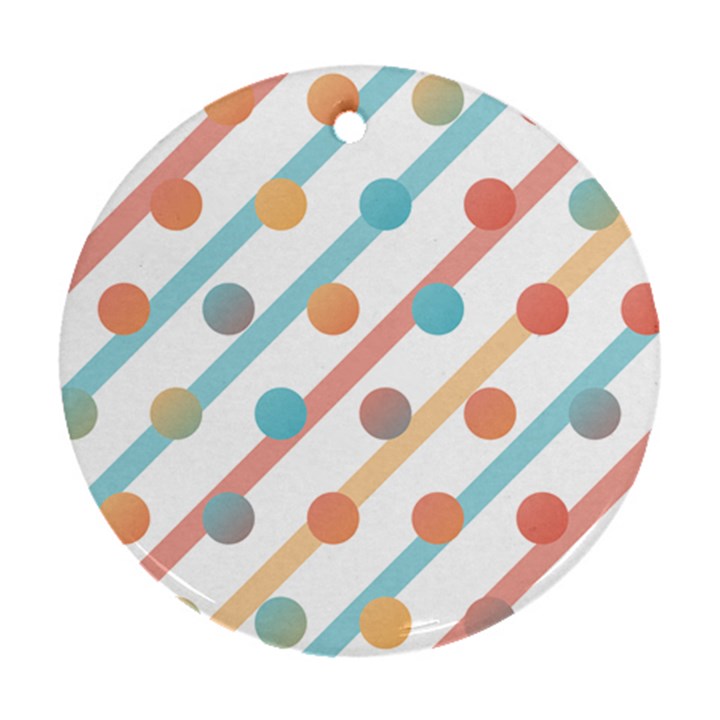 Simple Saturated Pattern Ornament (Round)