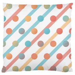 Simple Saturated Pattern Large Cushion Case (one Side) by linceazul