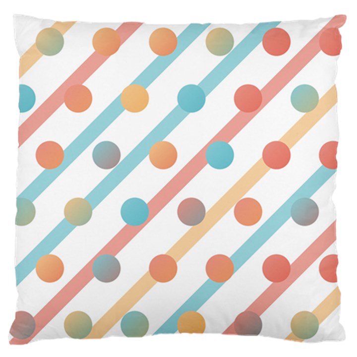 Simple Saturated Pattern Standard Flano Cushion Case (Two Sides)