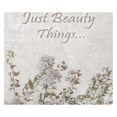 Shabby Chic Style Motivational Quote Double Sided Flano Blanket (small) 