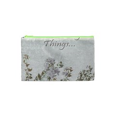 Shabby Chic Style Motivational Quote Cosmetic Bag (xs)