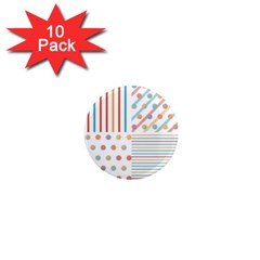 Simple Saturated Pattern 1  Mini Magnet (10 Pack)  by linceazul