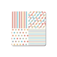 Simple Saturated Pattern Square Magnet by linceazul