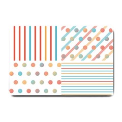 Simple Saturated Pattern Small Doormat  by linceazul