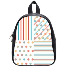 Simple Saturated Pattern School Bags (small) 