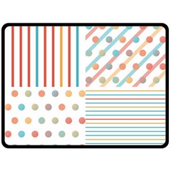 Simple Saturated Pattern Fleece Blanket (large) 